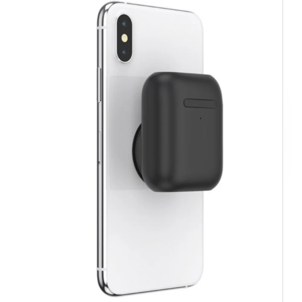 Popsocket - Black AirPods Case PopGrip & Metal PopChain